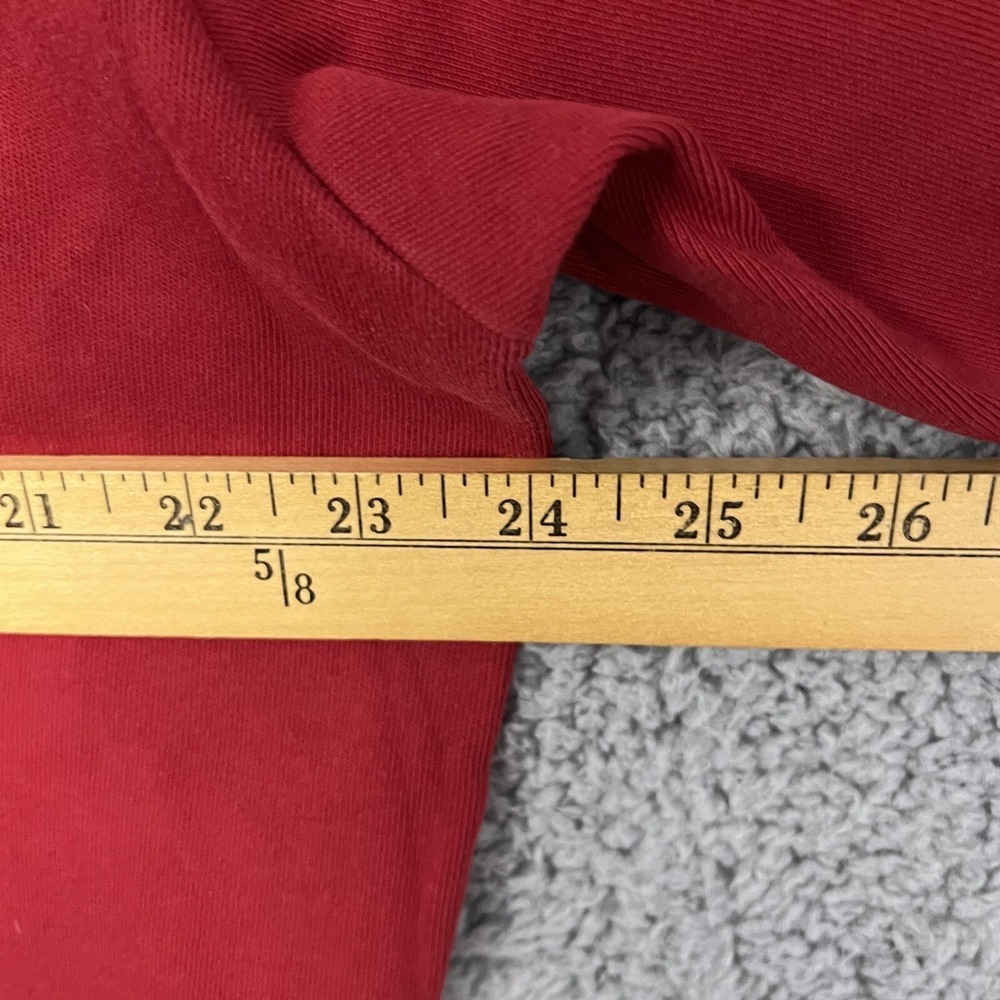 VTG Polo Sport Ralph Lauren Sweater Men's Red Pullover‎ 1/4 Quarter Zip - Picture 6 of 7